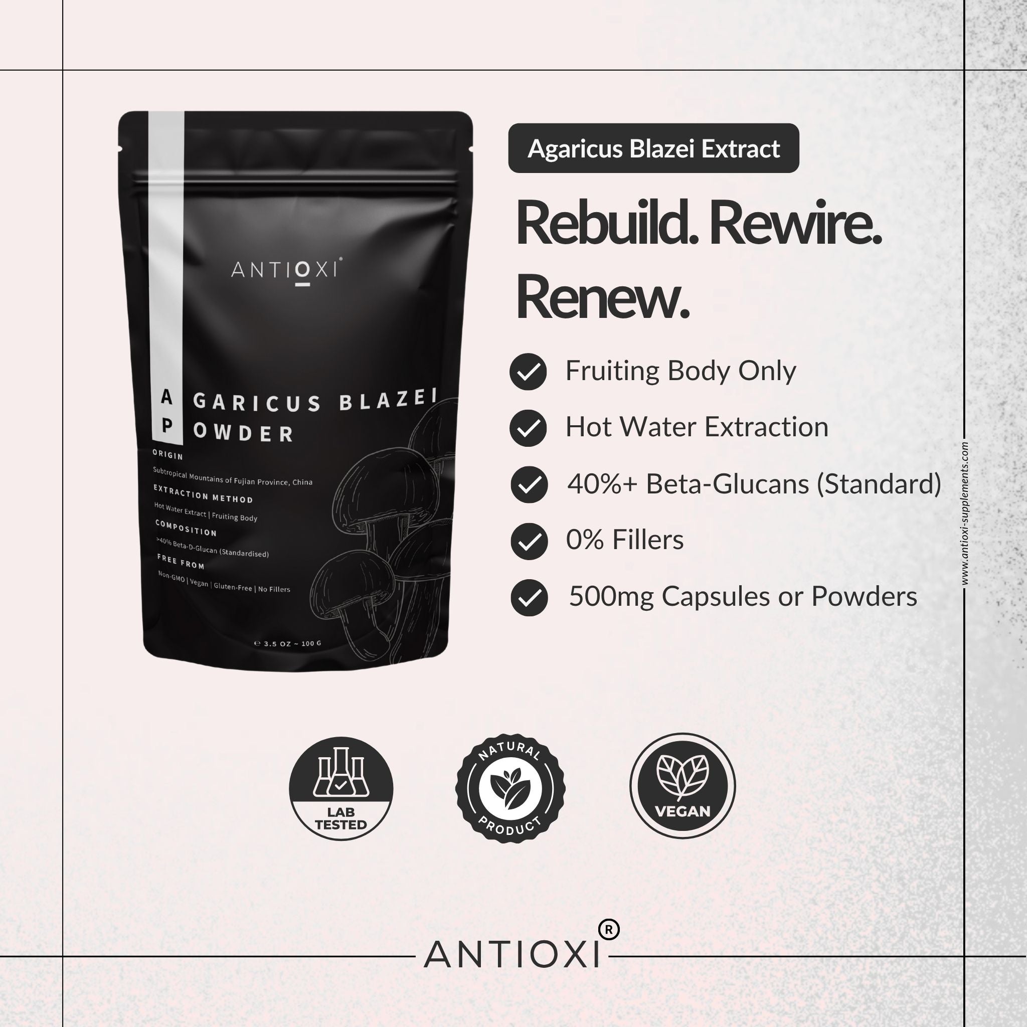 Agaricus Blazei Pulver 100g