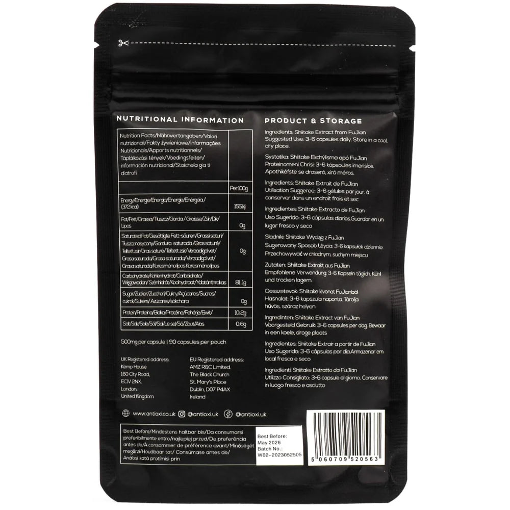 Shiitake Kapsler 90 stk