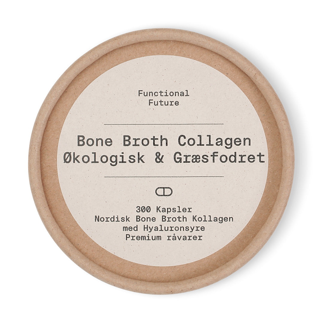 Økologisk Bone Broth Kollagen Kapsler - Premium Kvalitet