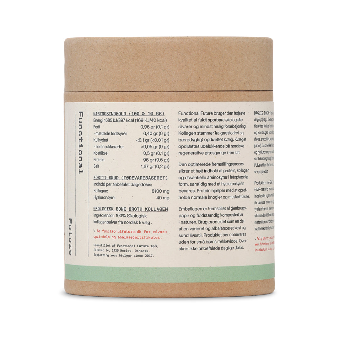 Økologisk Bone Broth Kollagen Pulver - Premium Kvalitet