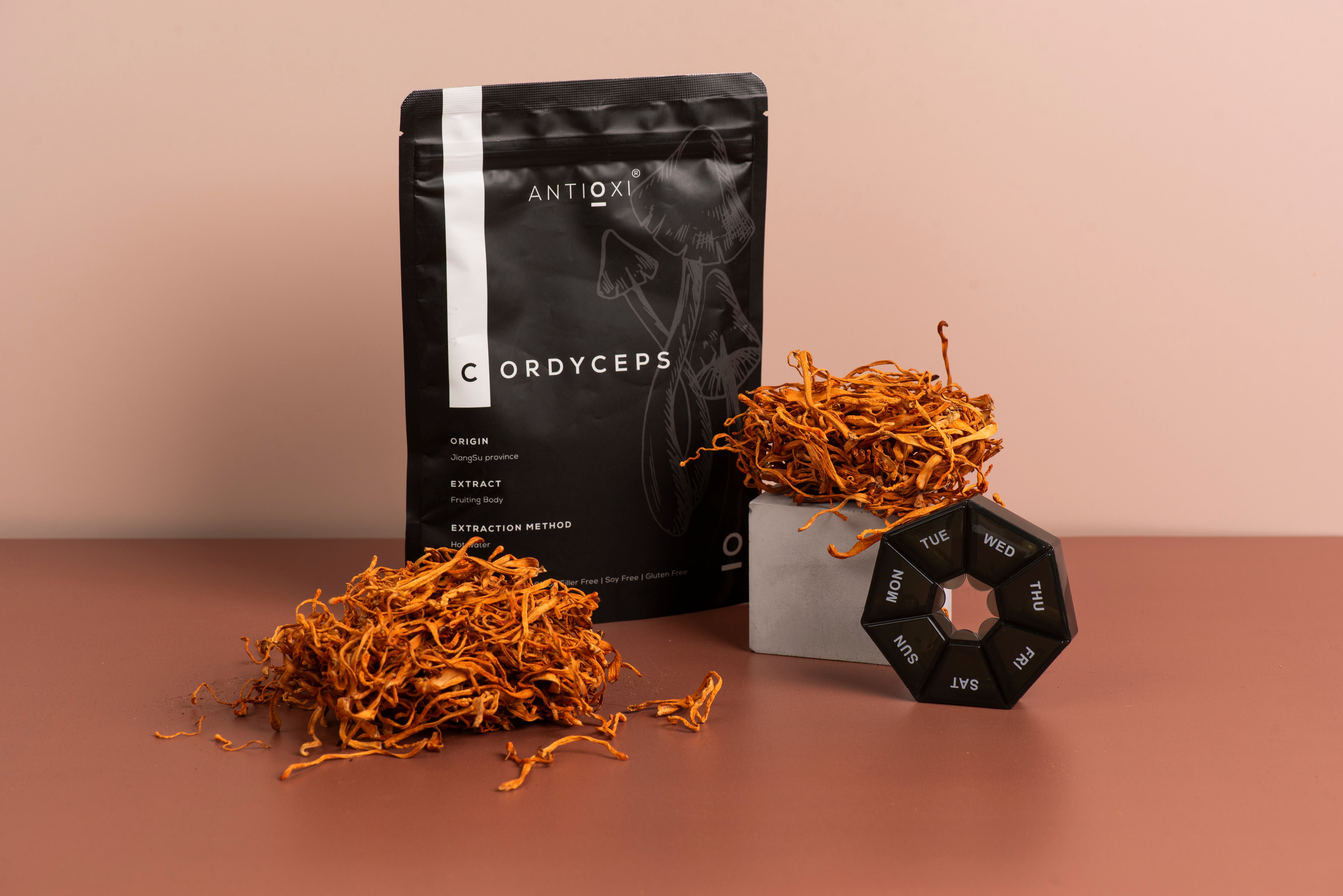 Bone broth kollagen + Antioxi Cordyceps