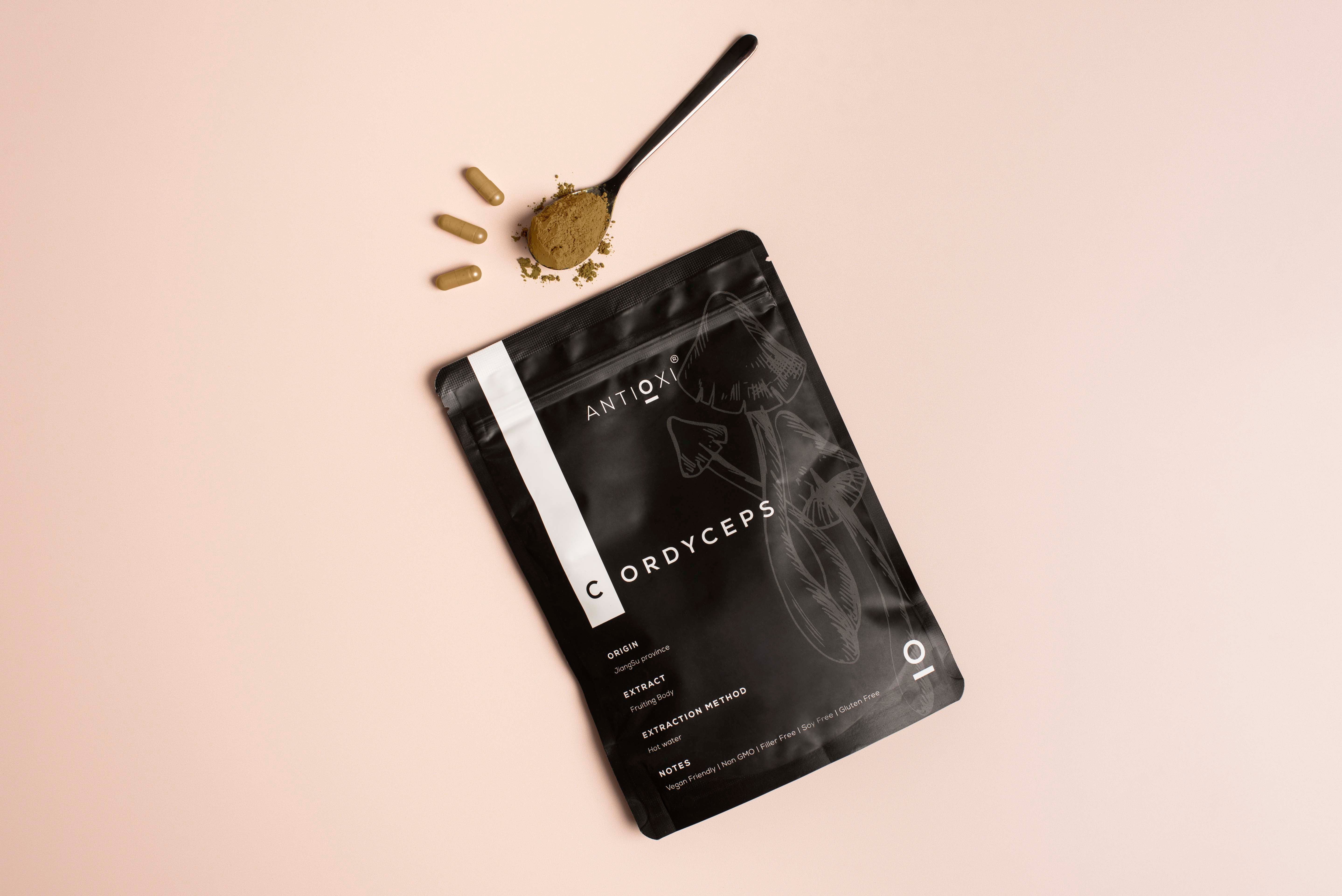 Cordyceps Premium Svampetilskud - 90 Kapsler á 500mg