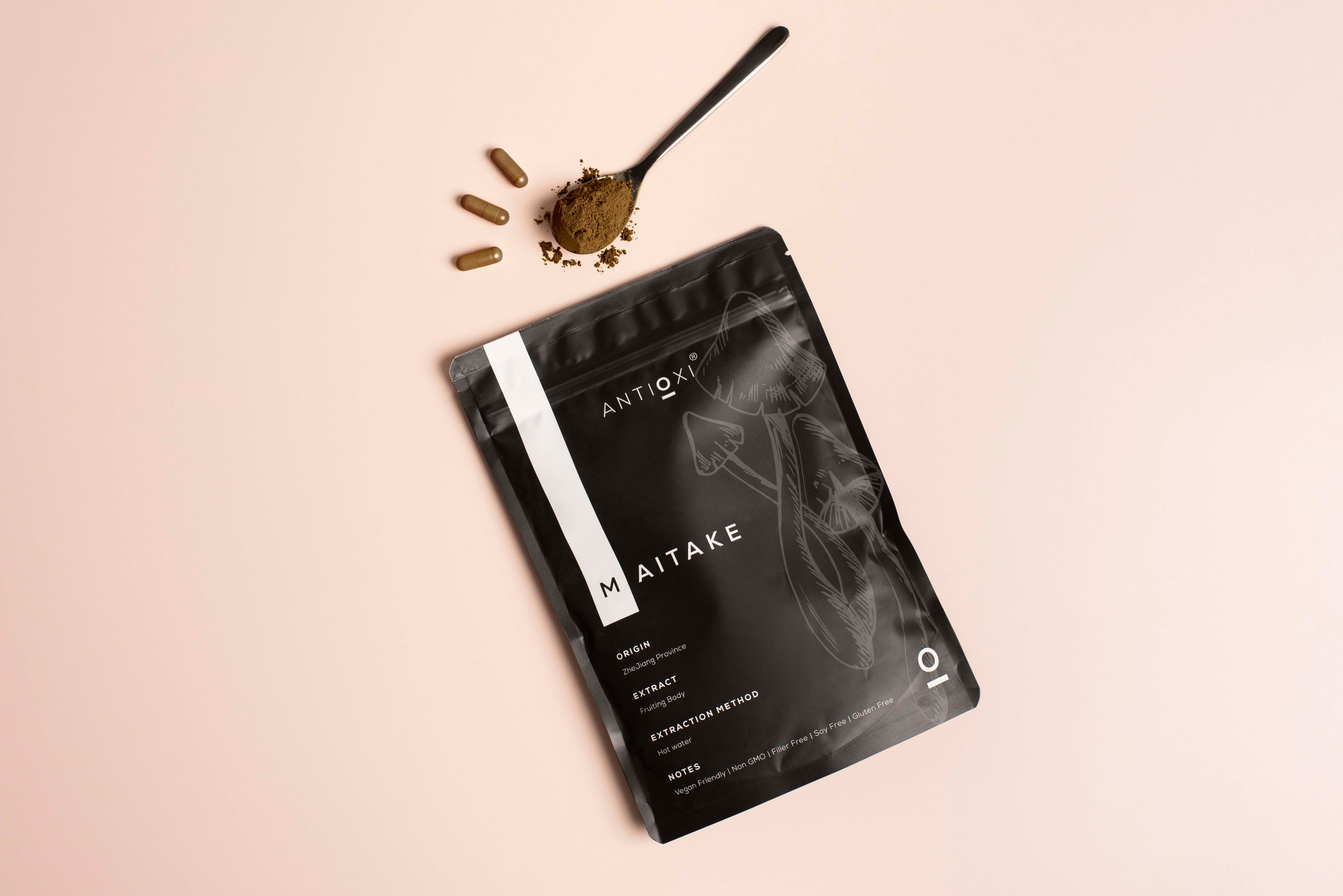 Maitake Premium Svampeekstrakt - pulver 100g