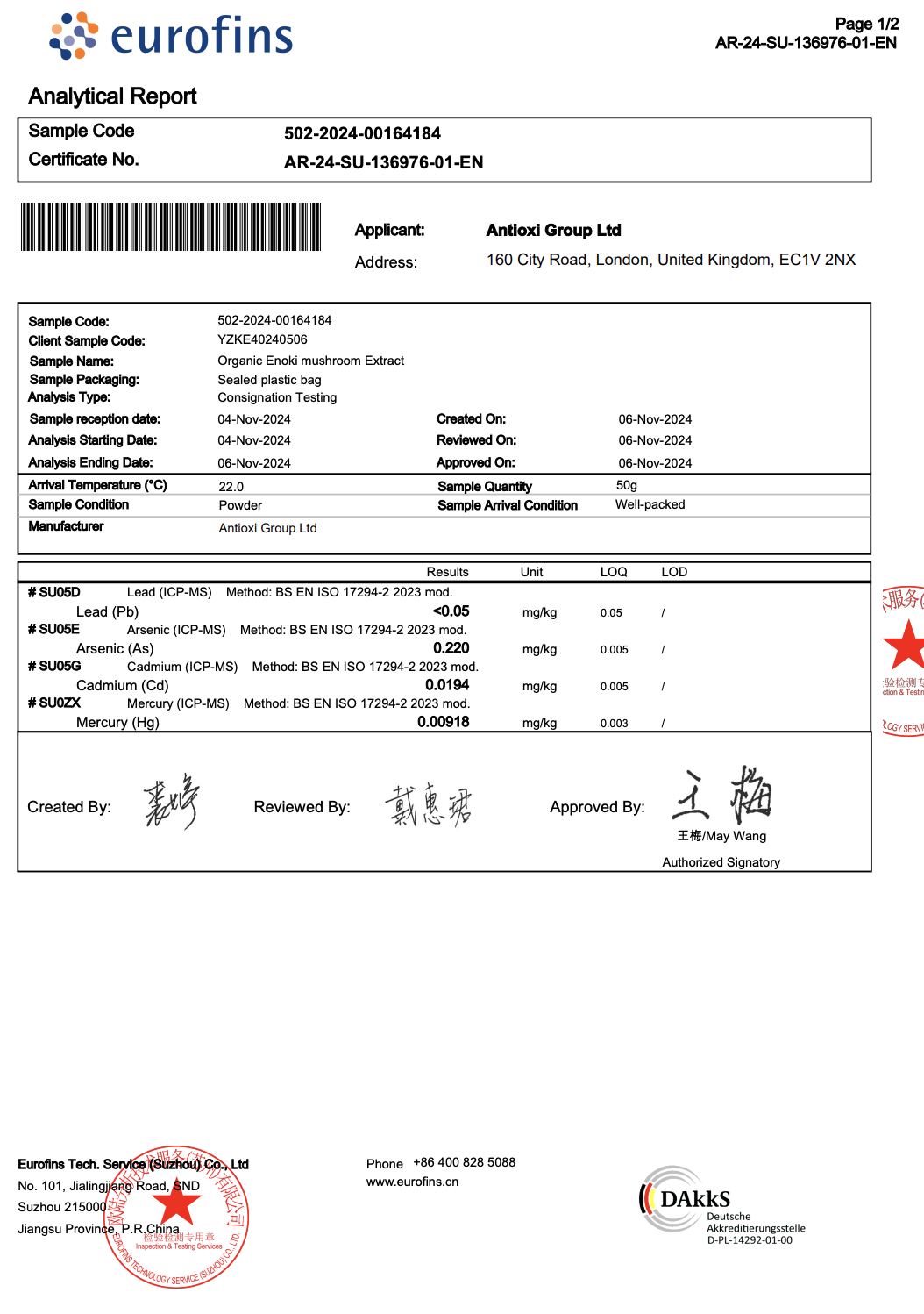 Enokitake Kapsler 90 stk