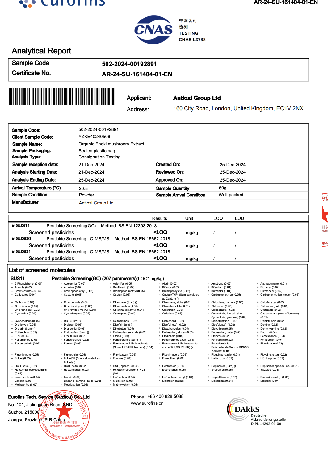 Enokitake Kapsler 90 stk