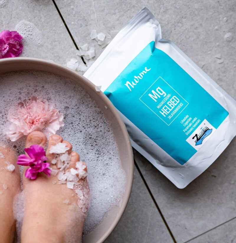 Nurme Magnesium Badeflager - Naturlig Afslapning og Muskelpleje 700g