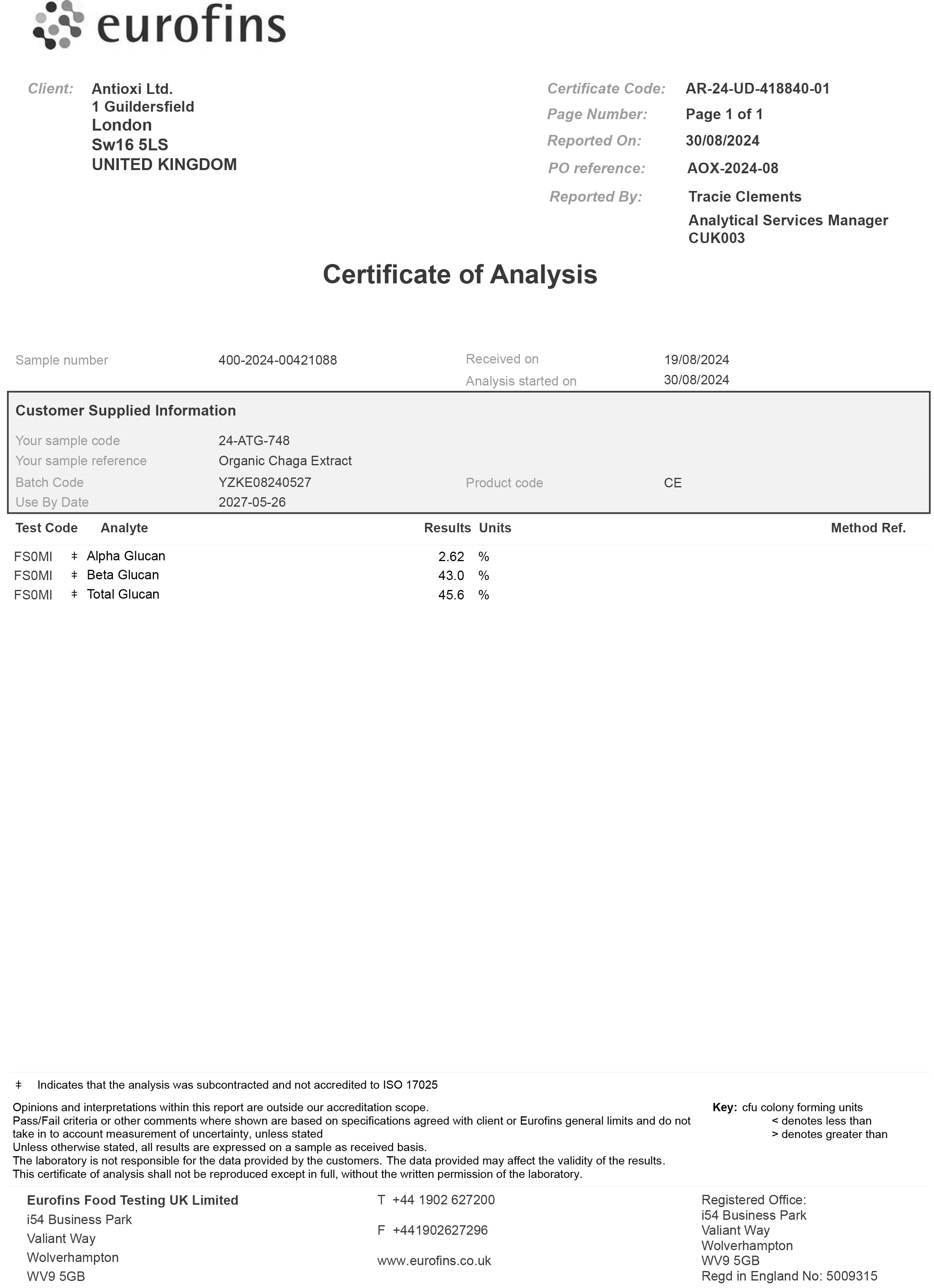Chaga Svampetilskud - 90 Kapsler