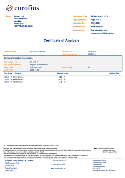 Shiitake Tinktur 60 ml
