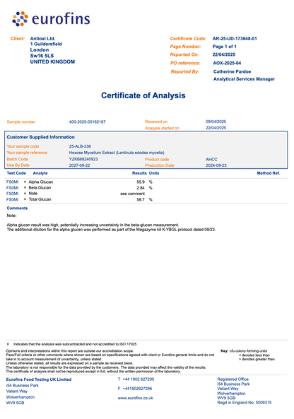 Hexose Mycelium Extract (AHCC) Kapsler 90