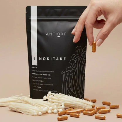 Enokitake Svampeekstrakt Kosttilskud – 90 Kapsler