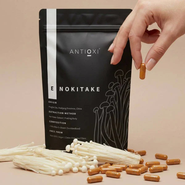 Enokitake Svampeekstrakt Kosttilskud – 90 Kapsler